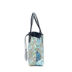 Gucci Blooms Reversible Tote Blue Gray Navy Muse Supreme Canvas — view 3