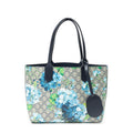 Gucci Blooms Reversible Tote Blue Gray Navy Muse Supreme Canvas