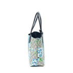 Gucci Blooms Reversible Tote Blue Gray Navy Muse Supreme Canvas — view 4