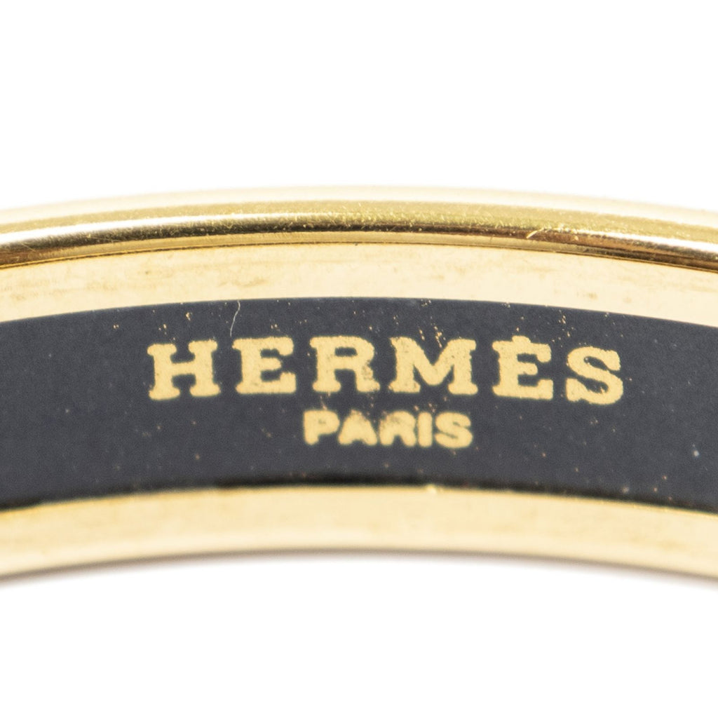 Hermes Enamel Bangle Geometric Diamond Motifa Bracelet — view 4
