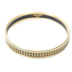 Hermes Enamel Bangle Geometric Diamond Motifa Bracelet — view 2