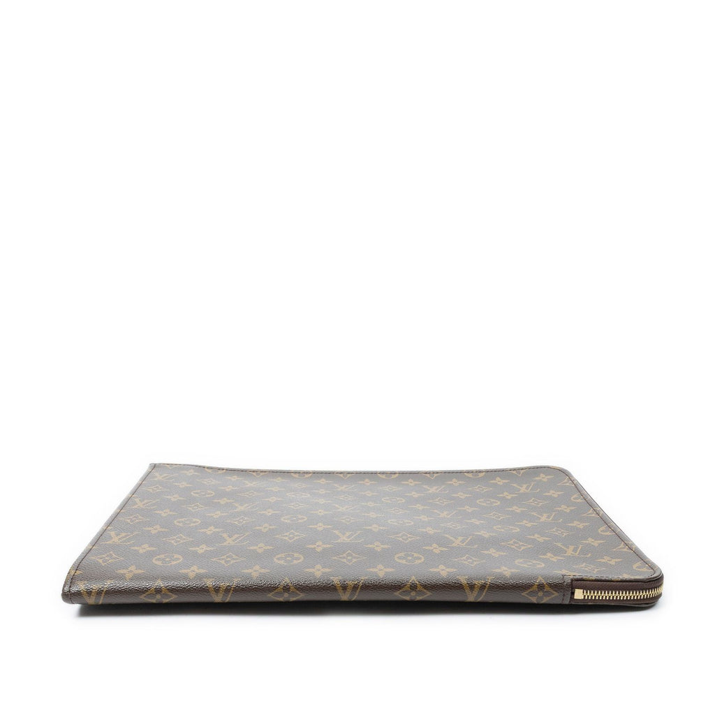 Louis Vuitton Posh Document Brown Monogram Canvas Handbag — view 3