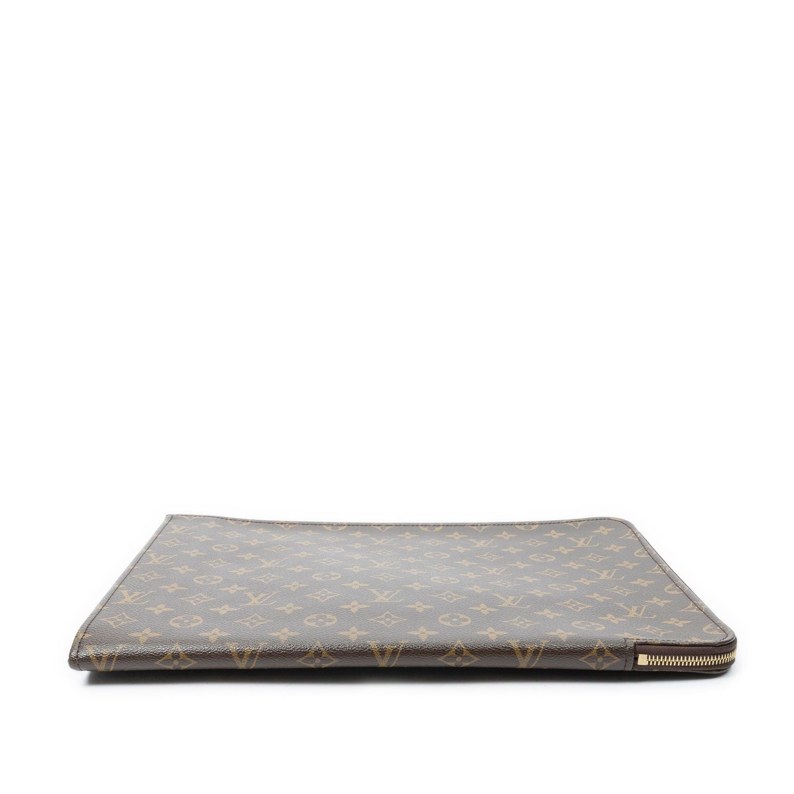 Louis Vuitton Posh Document Brown Monogram Canvas Handbag — view 3