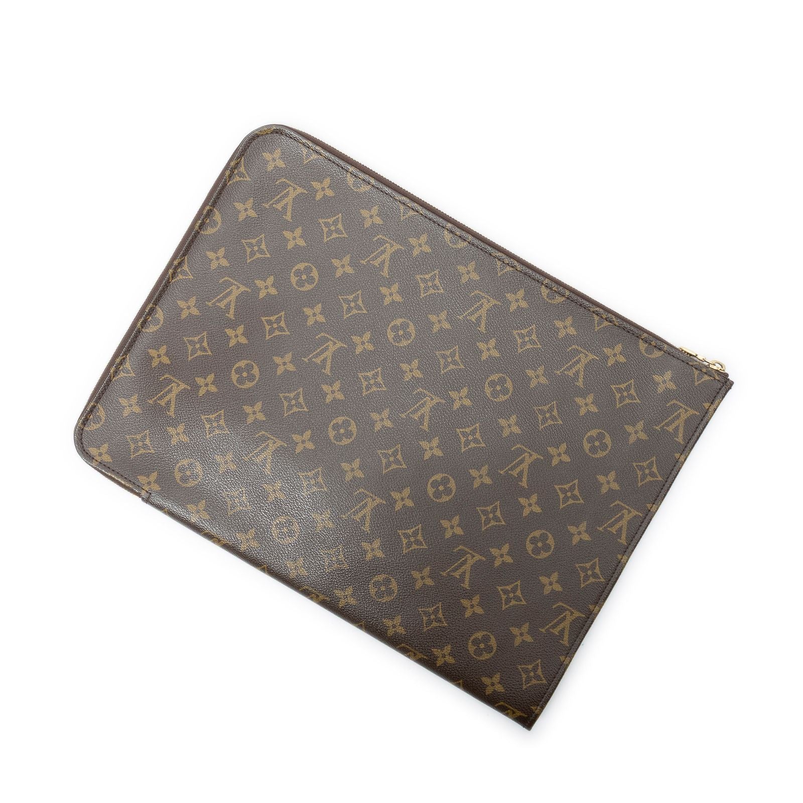 Louis Vuitton Posh Document Brown Monogram Canvas Handbag — view 2
