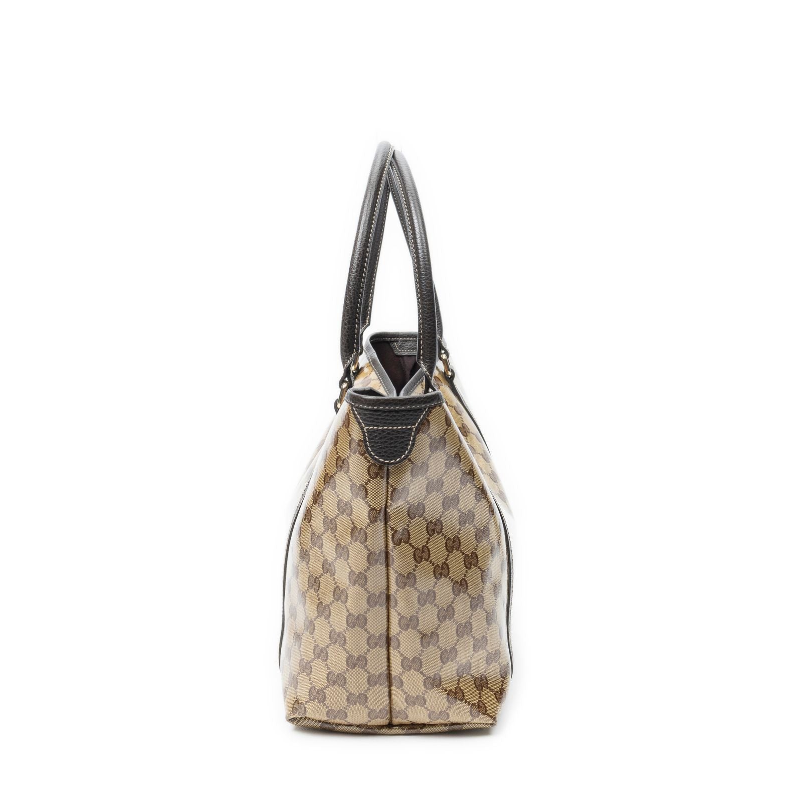 Gucci Line Tote Brown Crystal Canvas — view 3