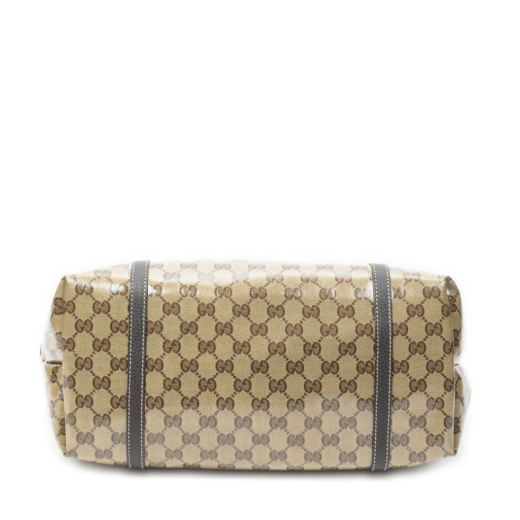 Gucci Line Tote Brown Crystal Canvas — view 6