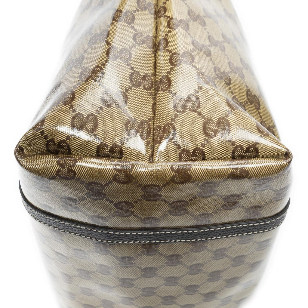 Gucci Line Tote Brown Crystal Canvas — view 7