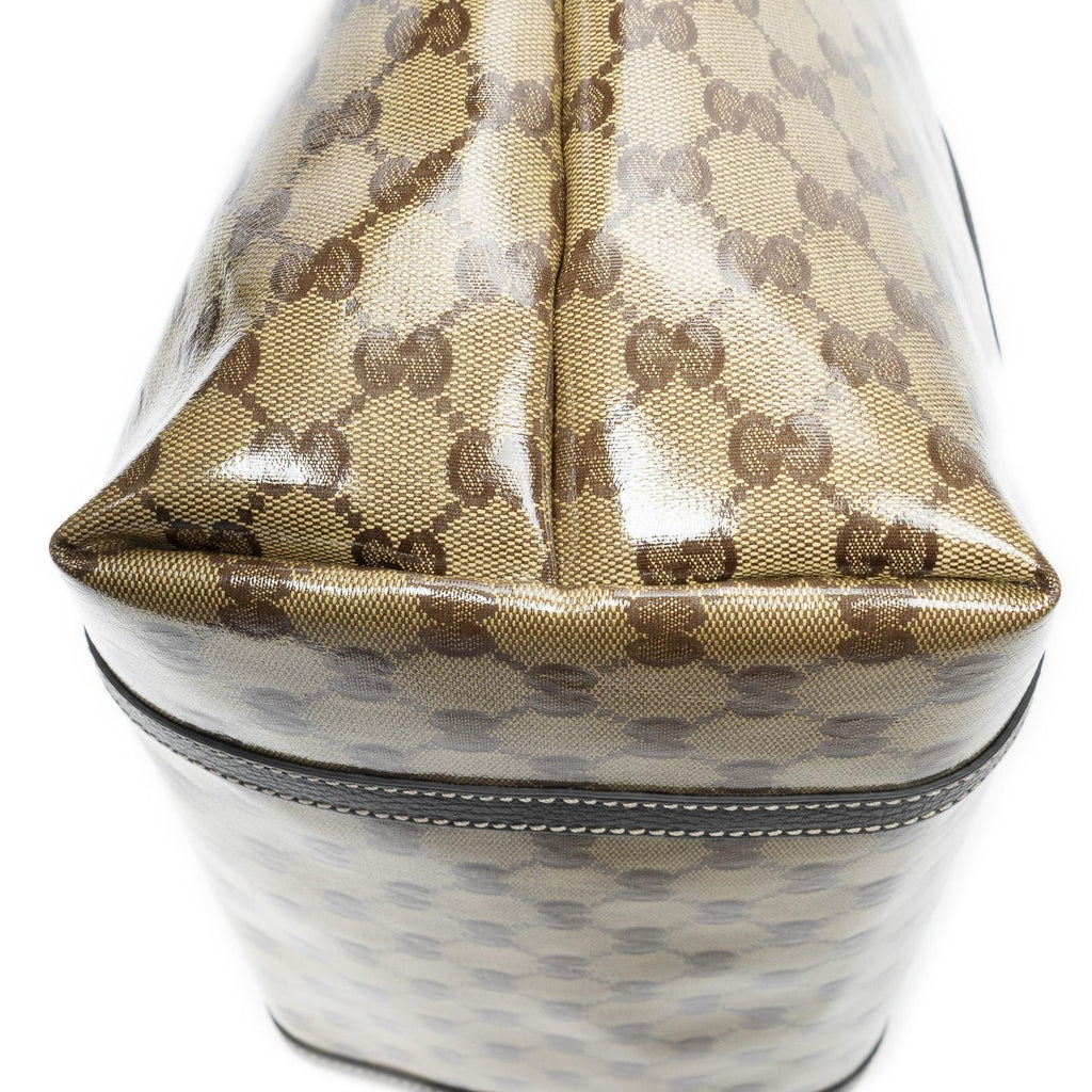 Gucci Line Tote Brown Crystal Canvas — view 8