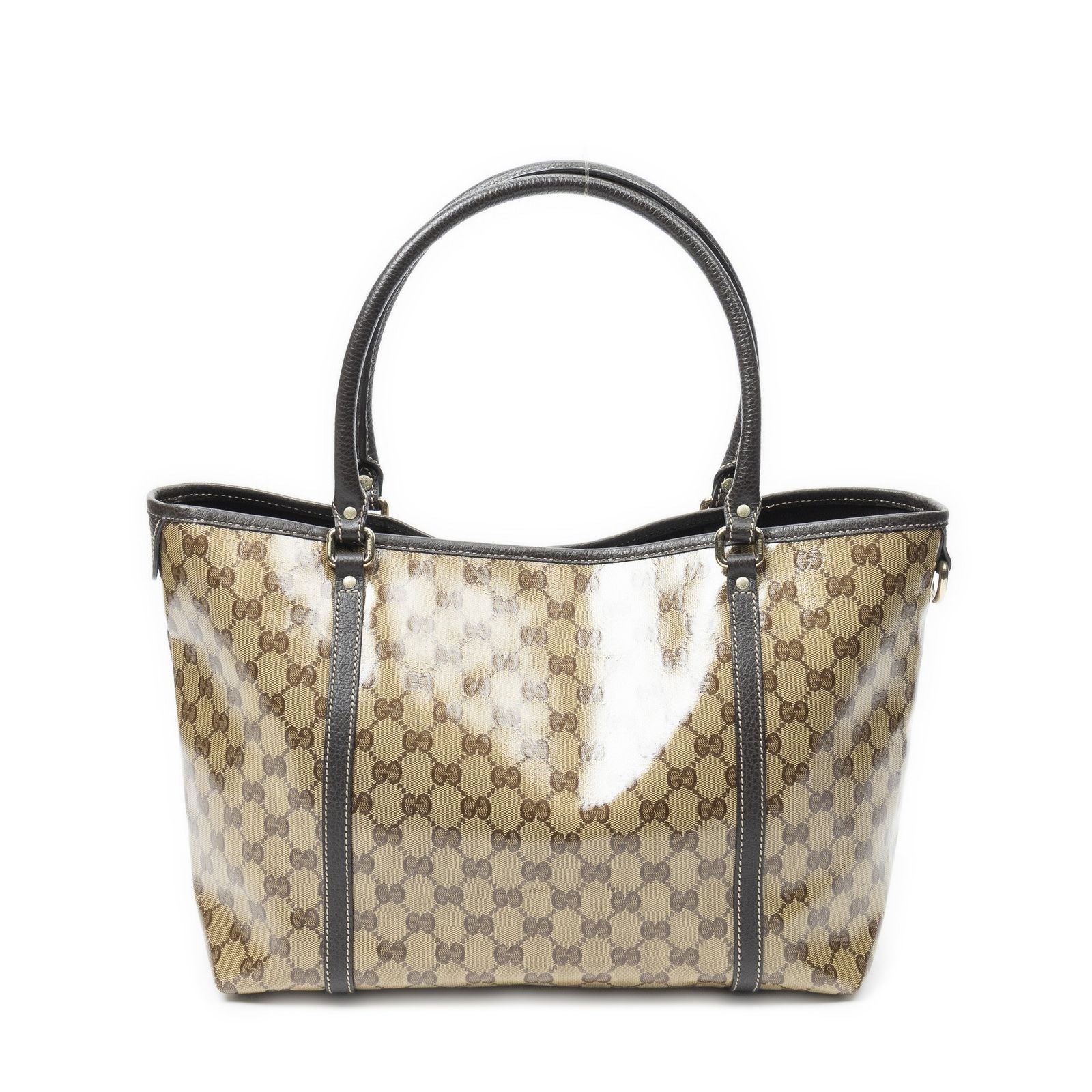 Gucci Line Tote Brown Crystal Canvas — view 5
