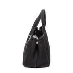 Prada Canapa Small Tote Black Canvas — view 3