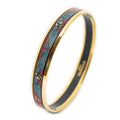 Hermes Enamel Bangle Red Green Wings Motifa Bracelet