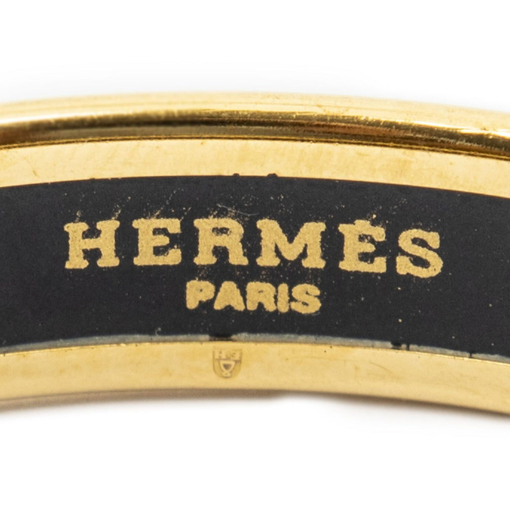 Hermes Enamel Bangle Red Green Wings Motifa Bracelet — view 4