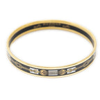 Hermes Enamel Bangle Black pumochi Bracelet — view 2