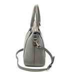 Gucci Convertible Satchel Gray Guccissima Leather — view 4