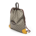 Gucci Drawstring Backpack Beige Brown Yellow Spuri Canvas — view 2