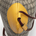 Gucci Drawstring Backpack Beige Brown Yellow Spuri Canvas — view 8