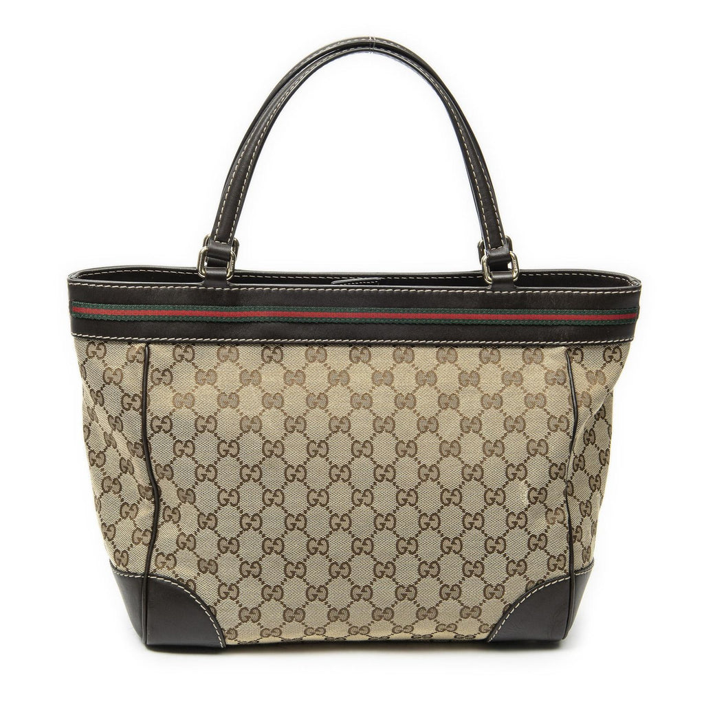 Gucci Tote Beige Brown GG Canvas — view 5