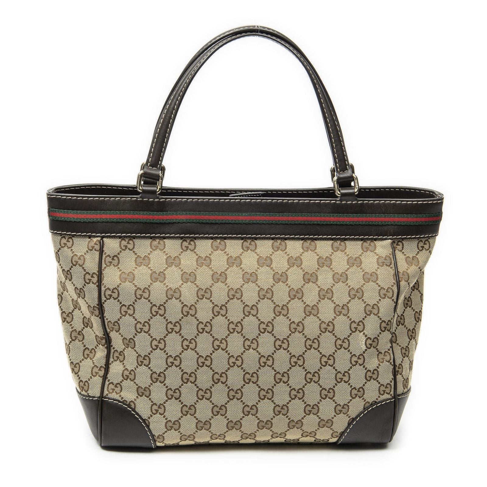 Gucci Tote Beige Brown GG Canvas — view 5