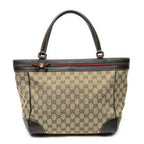 Gucci Tote Beige Brown GG Canvas