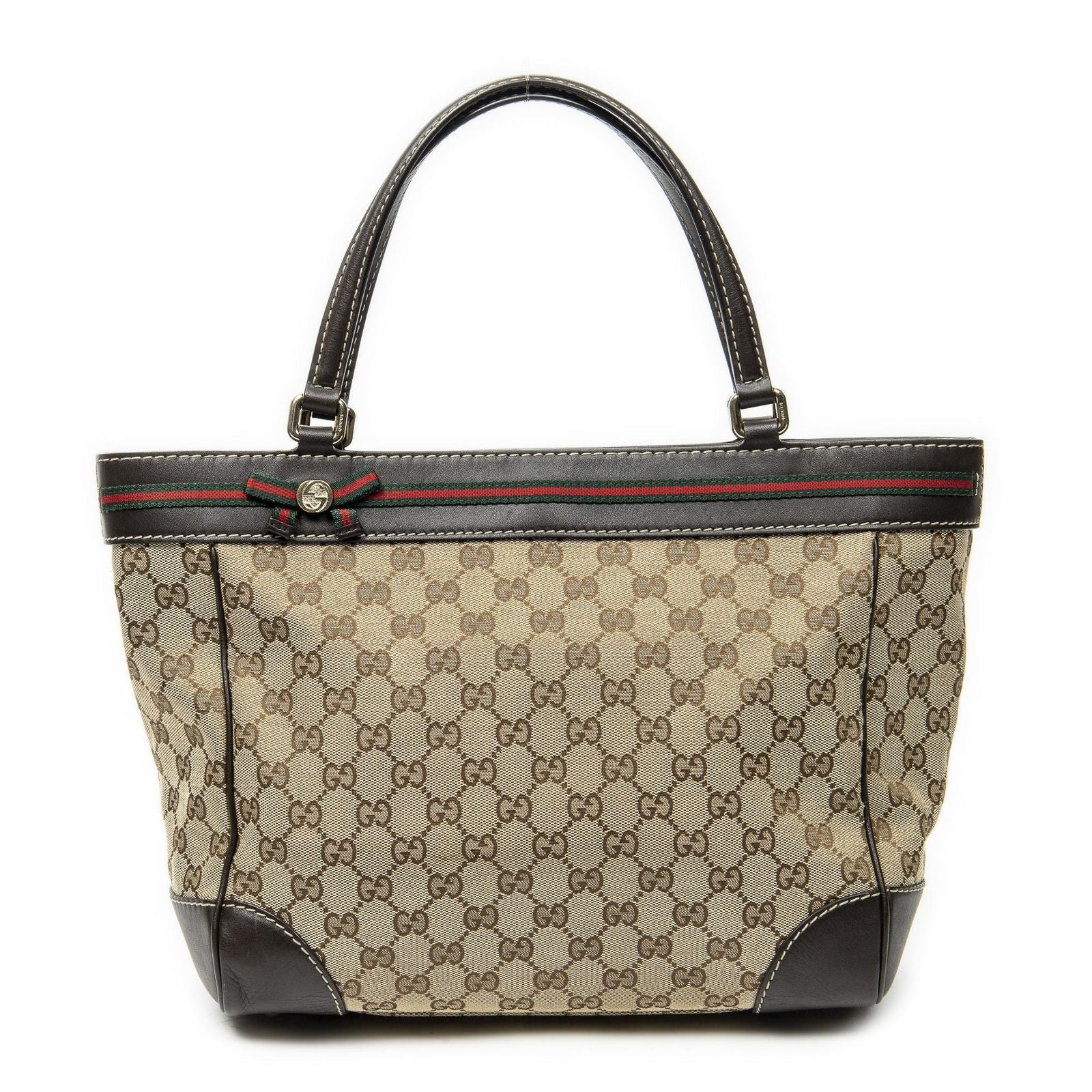 Gucci Tote Beige Brown GG Canvas