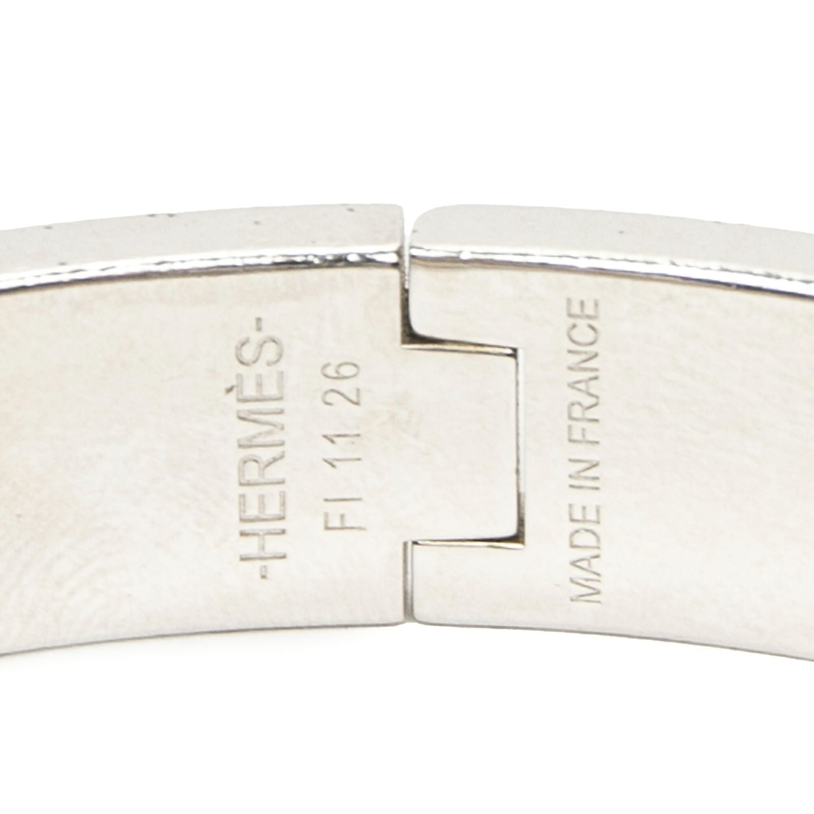 Hermes Clic Clac Bracelet Mintgreen Silver Plating — view 4