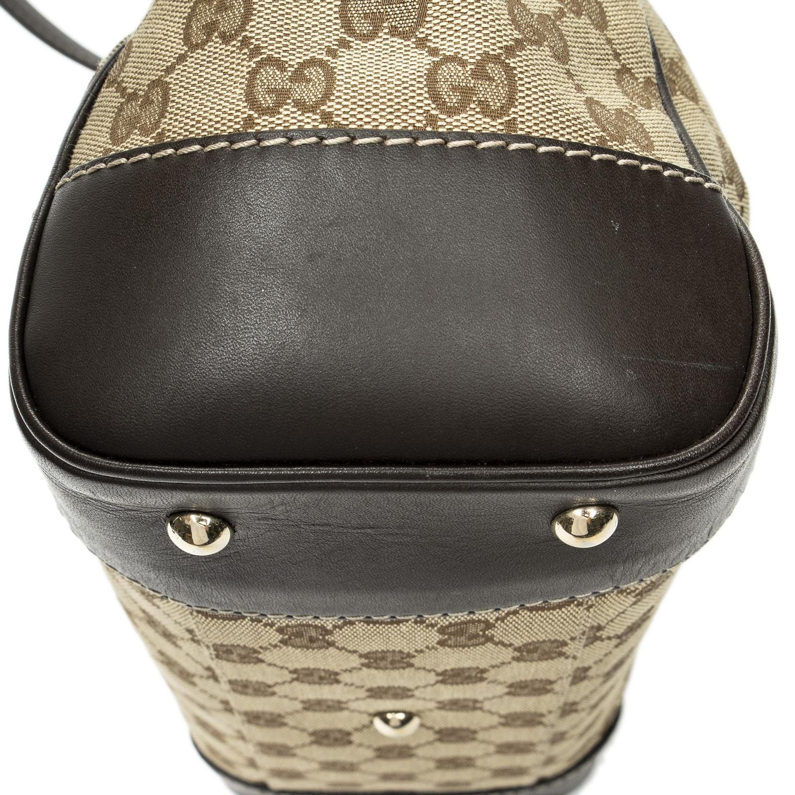 Gucci Tote Beige Brown GG Canvas — view 7