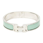 Hermes Clic Clac Bracelet Mintgreen Silver Plating — view 2