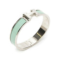 Hermes Clic Clac Bracelet Mintgreen Silver Plating