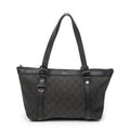 Gucci Abbey Tote Black GG Denim Canvas