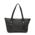 Gucci Abbey Tote Black GG Denim Canvas
