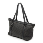 Gucci Abbey Tote Black GG Denim Canvas — view 2