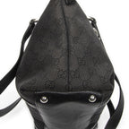 Gucci Abbey Tote Black GG Denim Canvas — view 8
