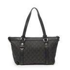 Gucci Abbey Tote Black GG Denim Canvas — view 5