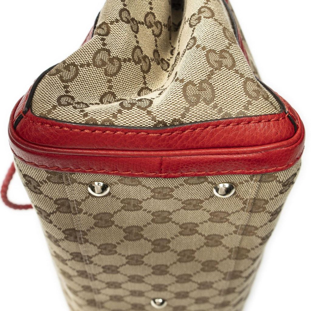 Gucci Tote Beige Red GG Canvas — view 7