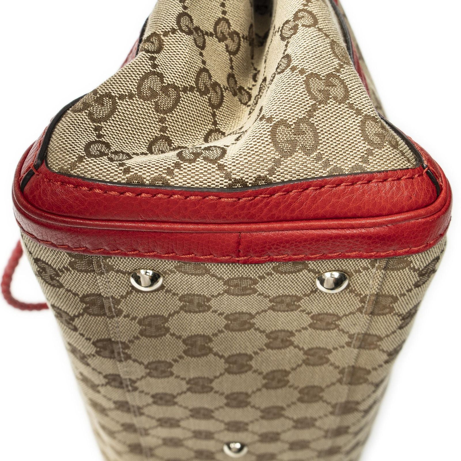 Gucci Tote Beige Red GG Canvas — view 7