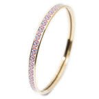 Hermes Enamel Bangle Pink Motif Bracelet