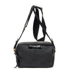 Prada Jacquard Logo Camera Bag Black Canvas