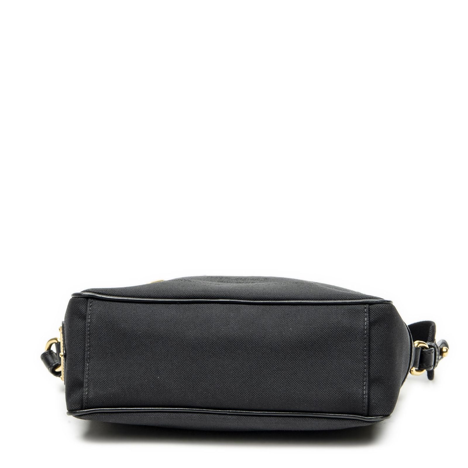 Prada Jacquard Logo Camera Bag Black Canvas — view 6