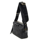 Prada Jacquard Logo Camera Bag Black Canvas — view 2