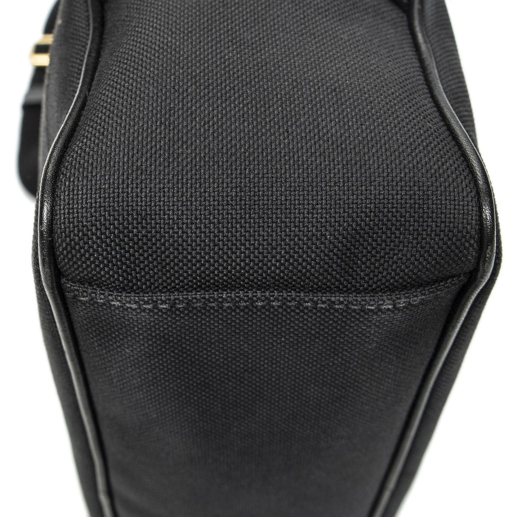 Prada Jacquard Logo Camera Bag Black Canvas — view 8