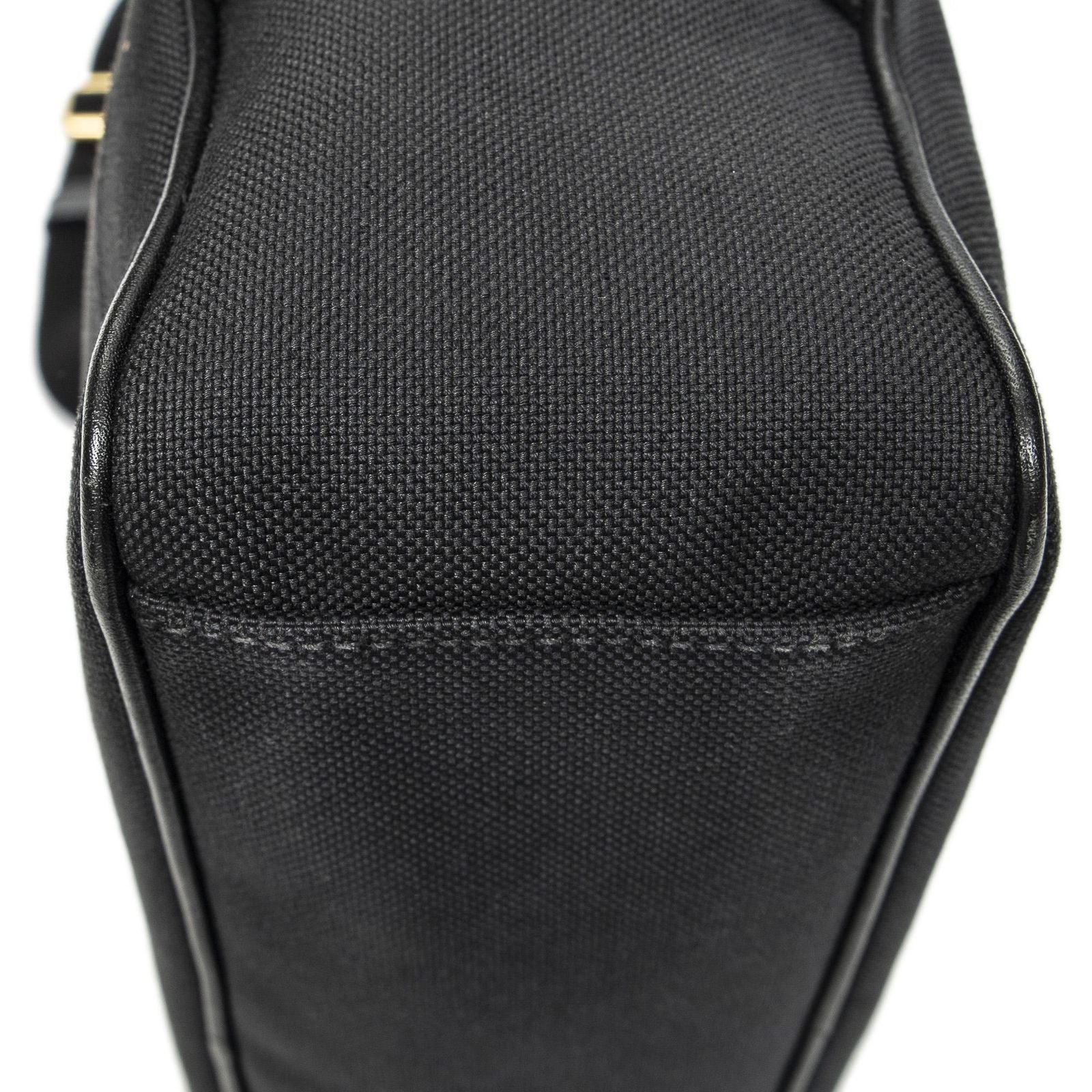 Prada Jacquard Logo Camera Bag Black Canvas — view 8