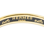 Hermes Enamel Bangle Black Brown Belt Motif Bracelet — view 4