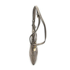 Loewe Flap Cross Blanc Metallic Calfskin Leather Crossbody — view 4