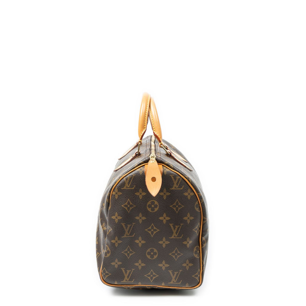 Louis Vuitton Speedy Brown Monogram Canvas Handbag — view 3