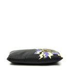 Prada Printed Chain Pouch Crossbody Black Printnylon Canvas — view 6