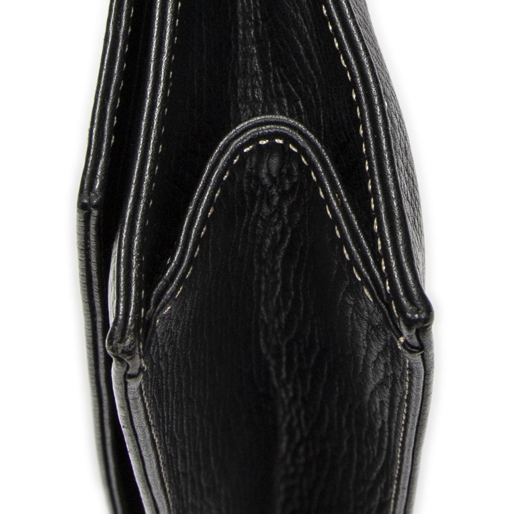 Loewe Flatmessenger Black Grain Calf Leather Shoulder — view 8