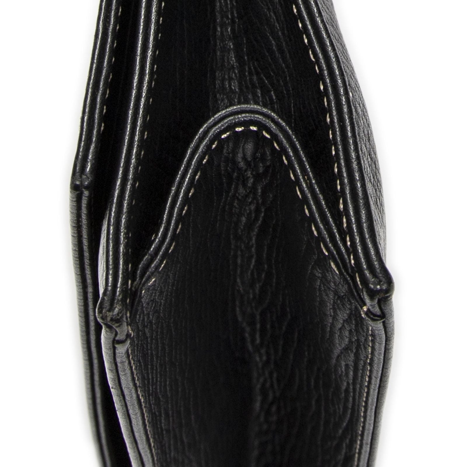 Loewe Flatmessenger Black Grain Calf Leather Shoulder — view 8