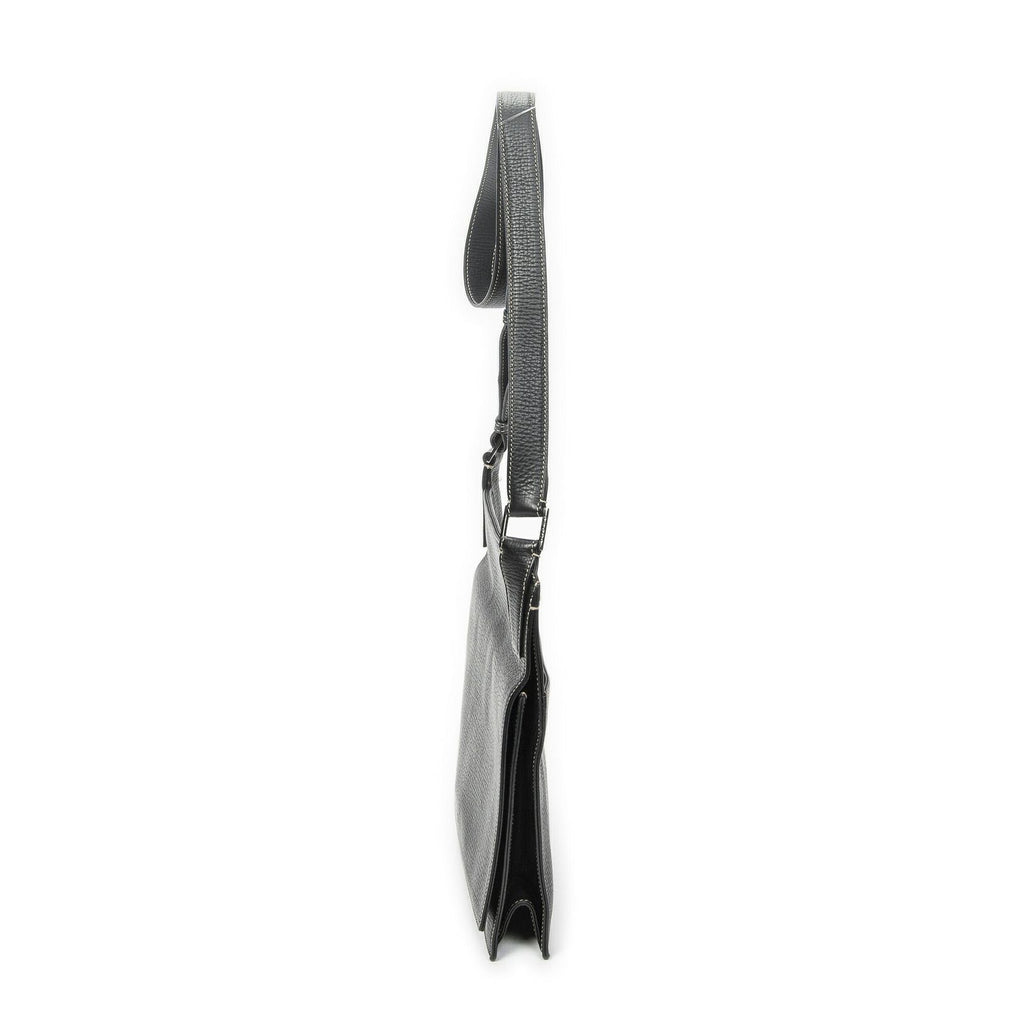 Loewe Flatmessenger Black Grain Calf Leather Shoulder — view 3