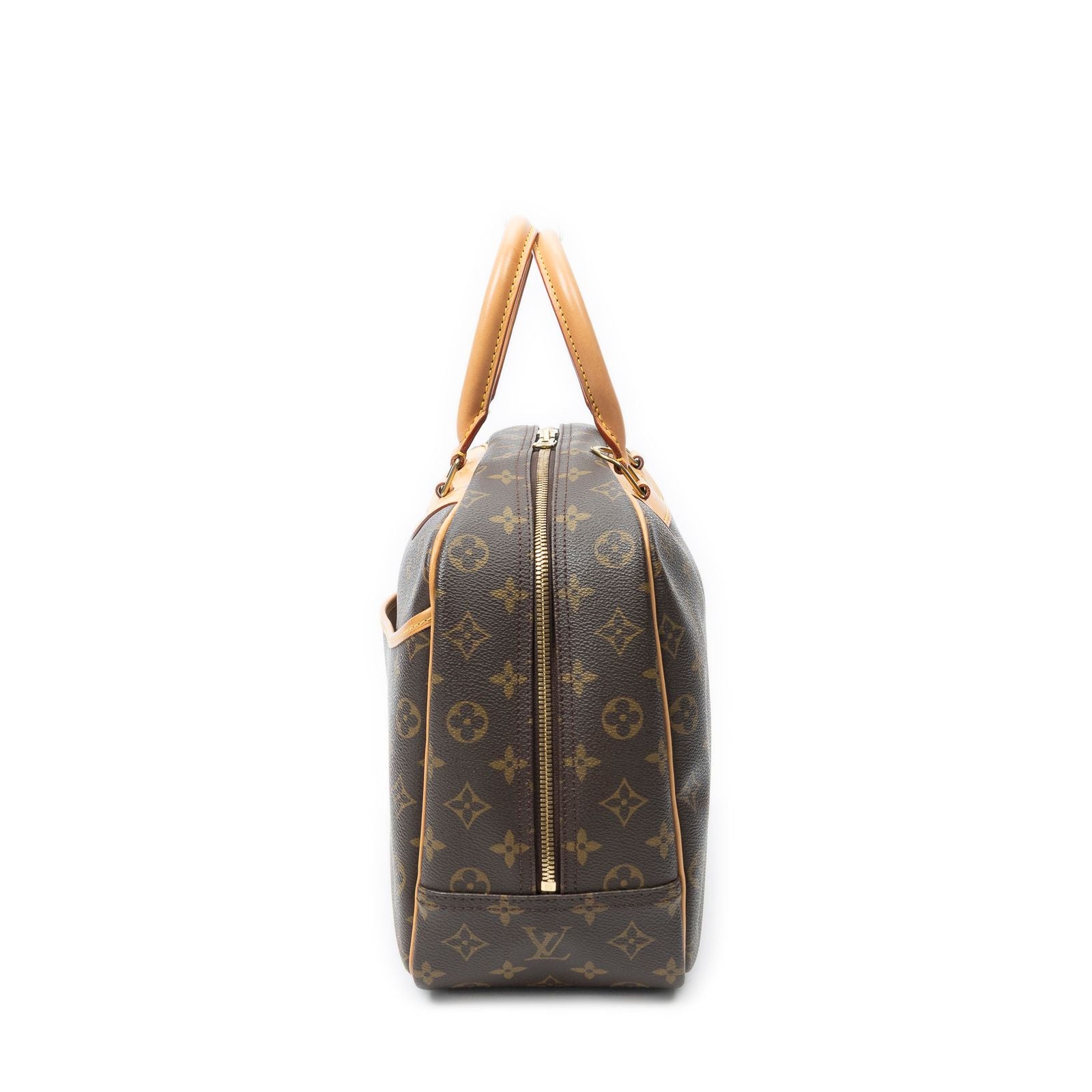 Louis Vuitton Deauville Brown Monogram Canvas Handbag — view 3