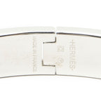 Hermes Clic Clac Bracelet Black Silver Plating — view 4